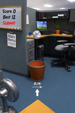 Paper Toss 画面